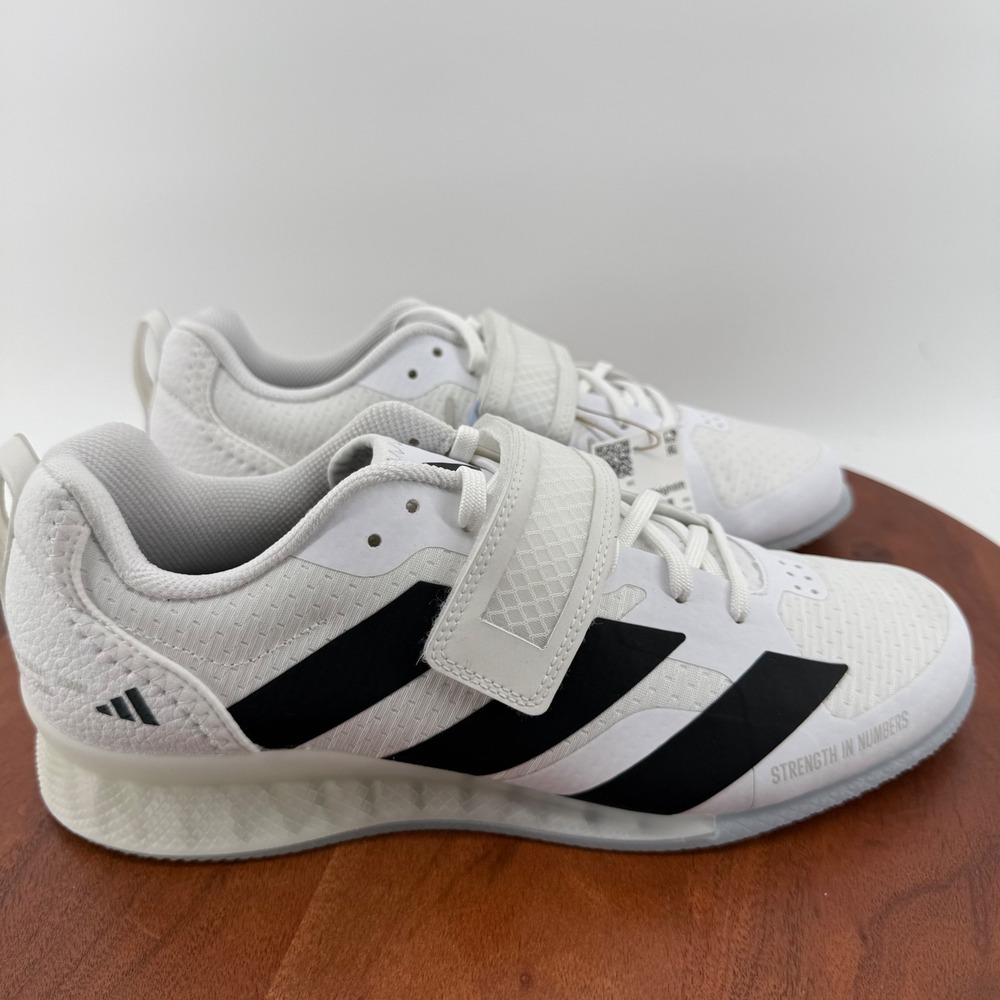 Adidas Adipower Weightlift 3 White Black Shoes JP6204 Men 9 Women 10 NWT No Box